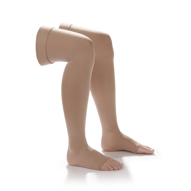 Sheer Thigh Supports Open Toe 20-30 mmhg Compression Stockings Dr Comfort Shape