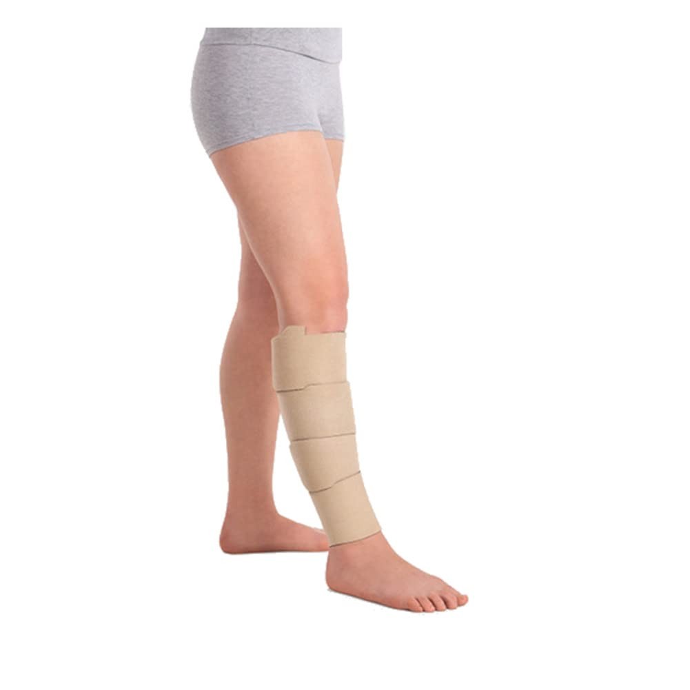 Reversible Versatile Support 30-60mmHg Calf Compression Wrap, Beige, L Max Re…