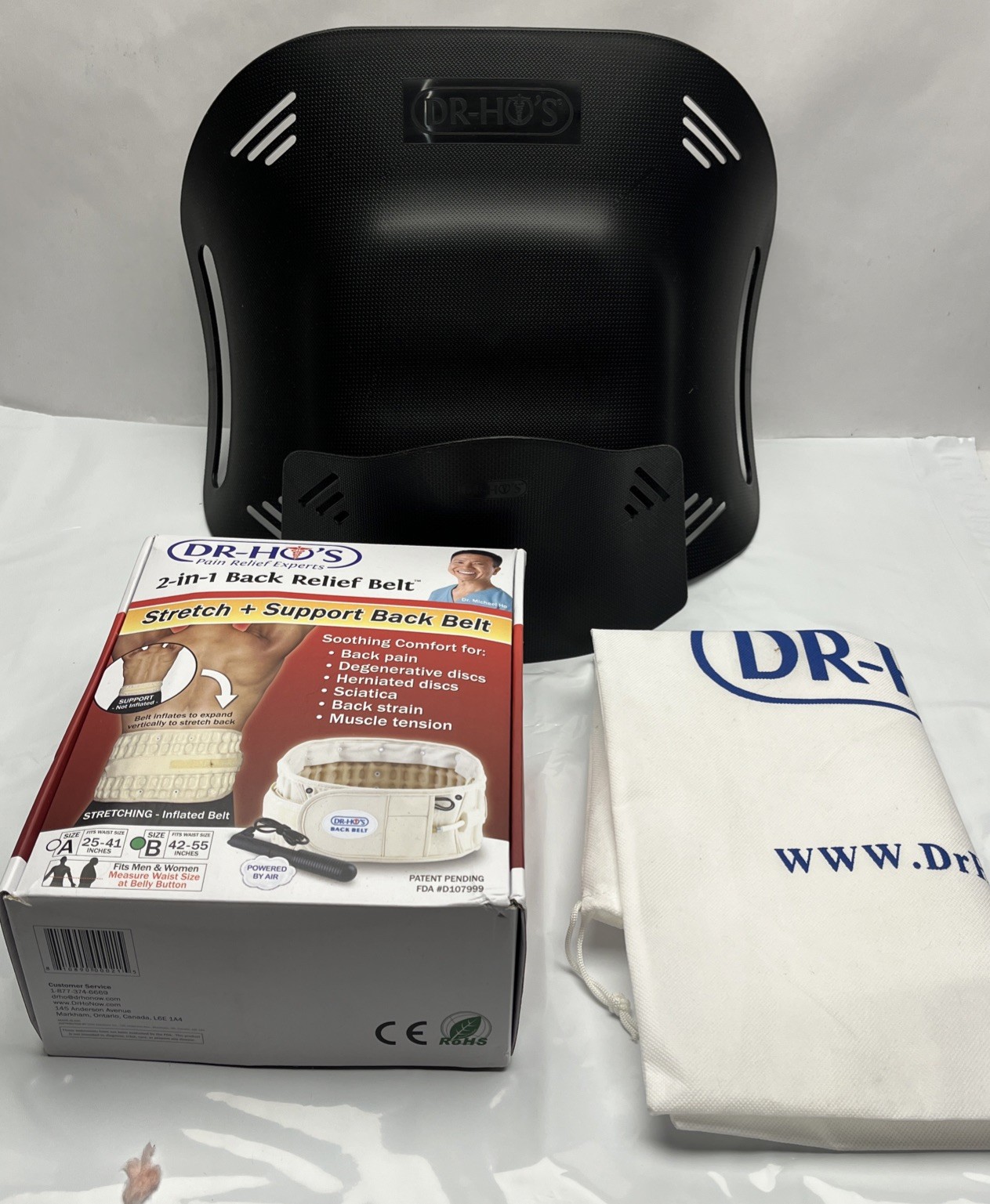 AUTHENTIC Dr. Ho’s 2-in-1 Stretch and Support Back Relief Belt size B 42-55″