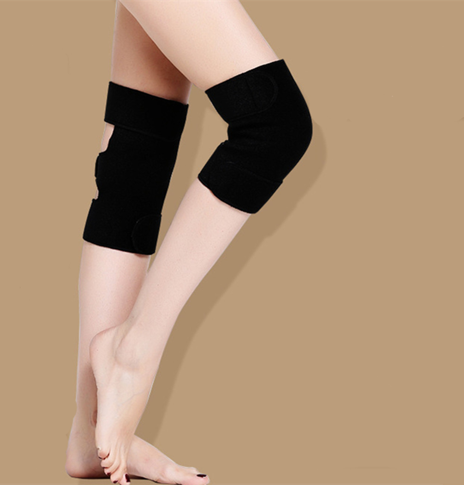 1 piece Knees Lumbar Tourmaline Band Wrap Belt Strap Pain relief Protector