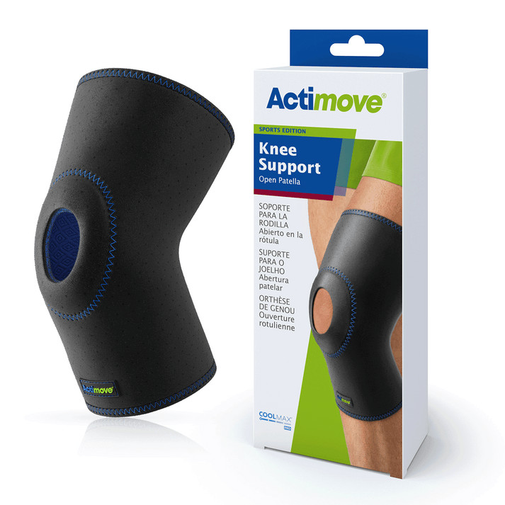 Actimove Sports Edition Knee Support Open Patella, Black