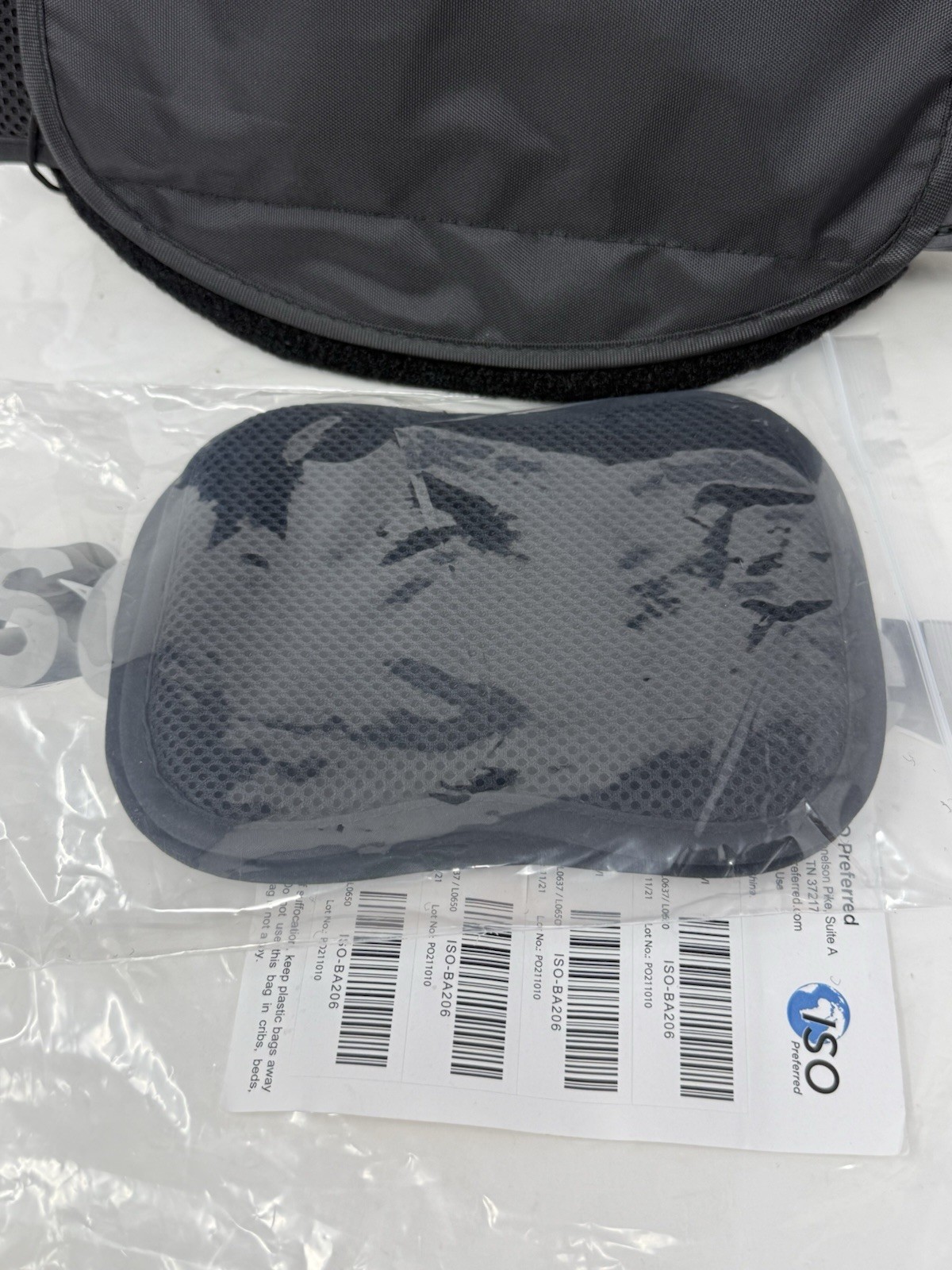ISO Preferred Lumbar Back Brace VI ISO-BA206 Black Patient Care Posterior Panel
