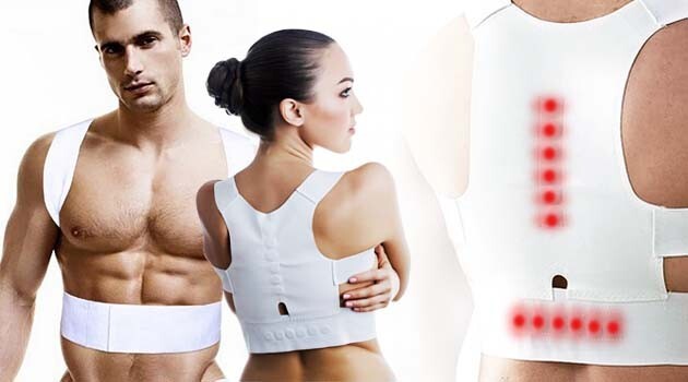 Jobar’s Magnetic Posture Corrector Shoulder Brace 30-37″ chest (new with defect)