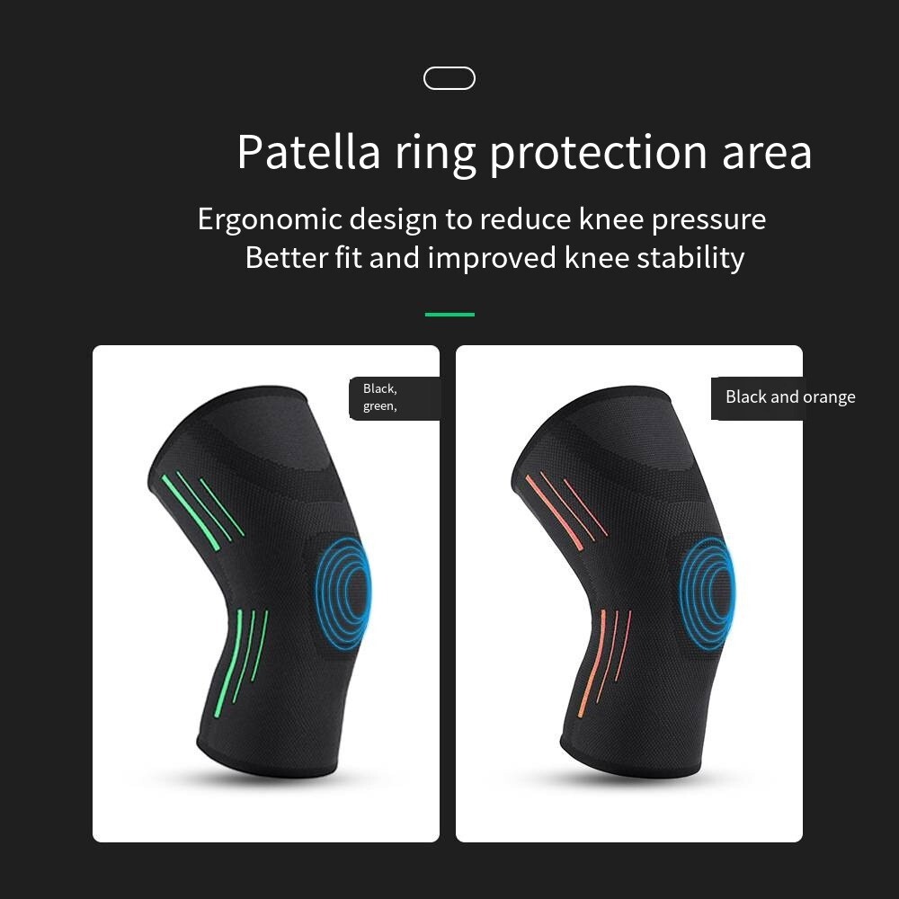 Outdoor Knitting Sports Knee Pads Fitness Running Bandage Compression Knee Pads