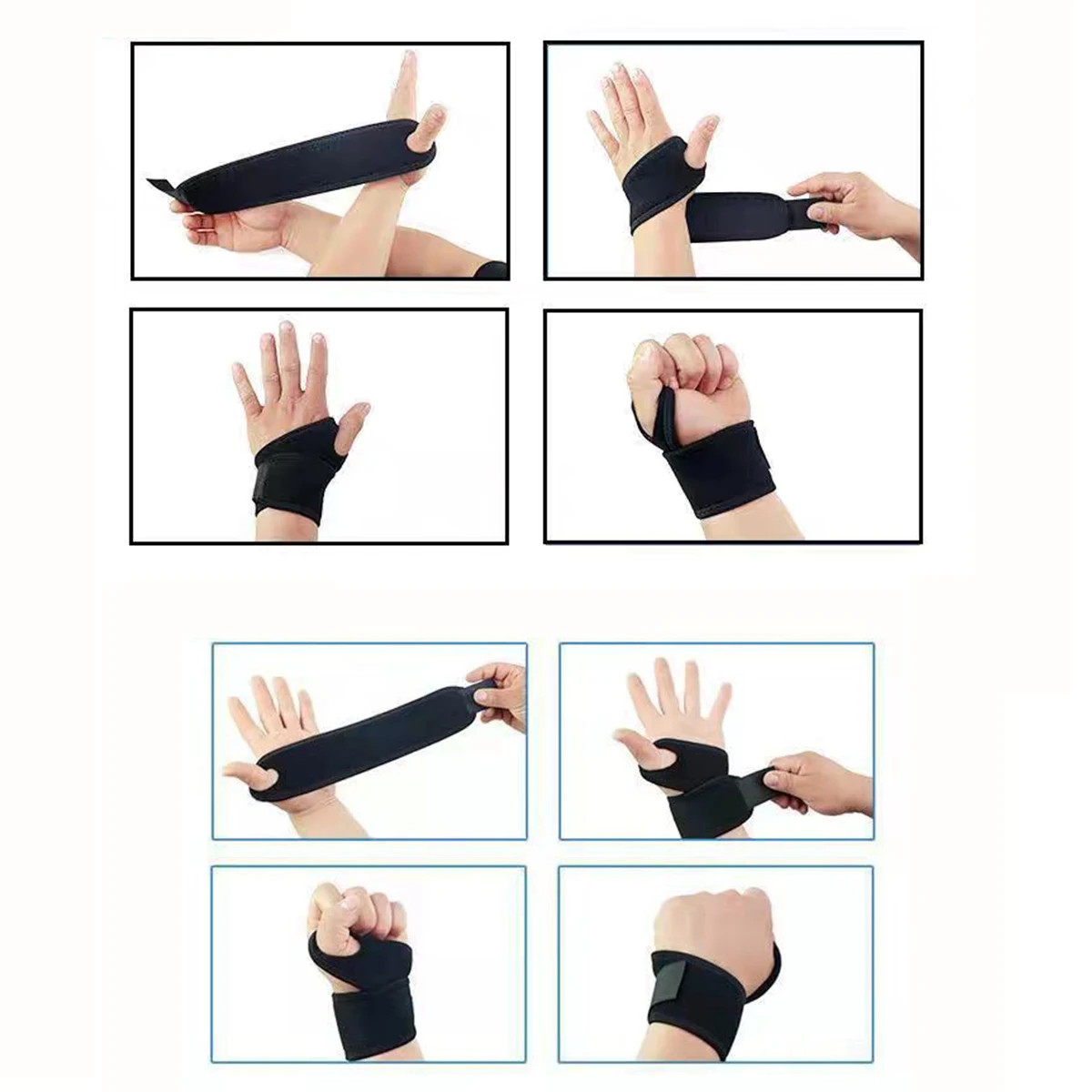 Adjustable Wrist Brace Perfect for Women & Men Support Wrap Strap Hand Carpal Tu