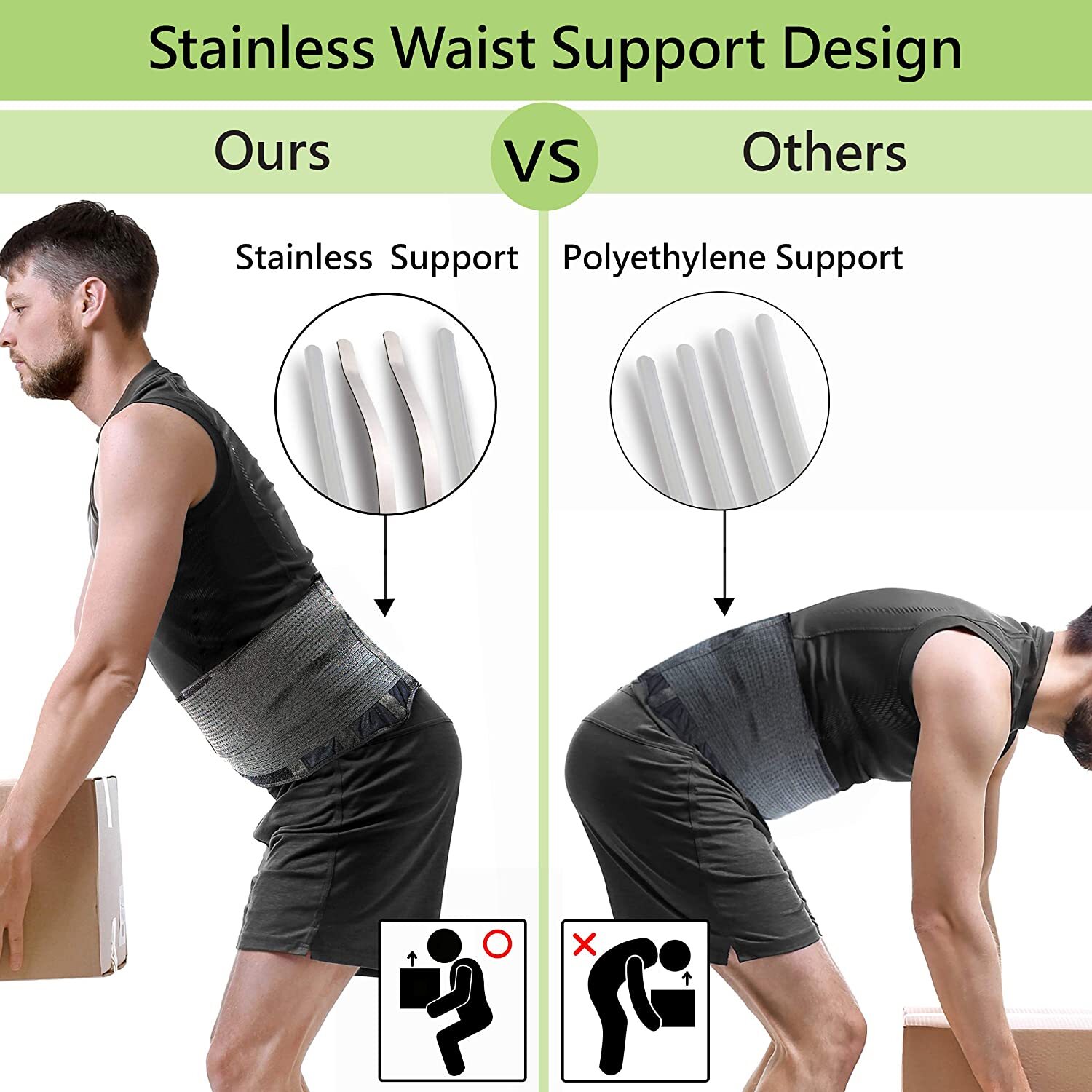 Abdominal Binder Umbilical Hernia Belt Waist Back Compression Bandage Support XL