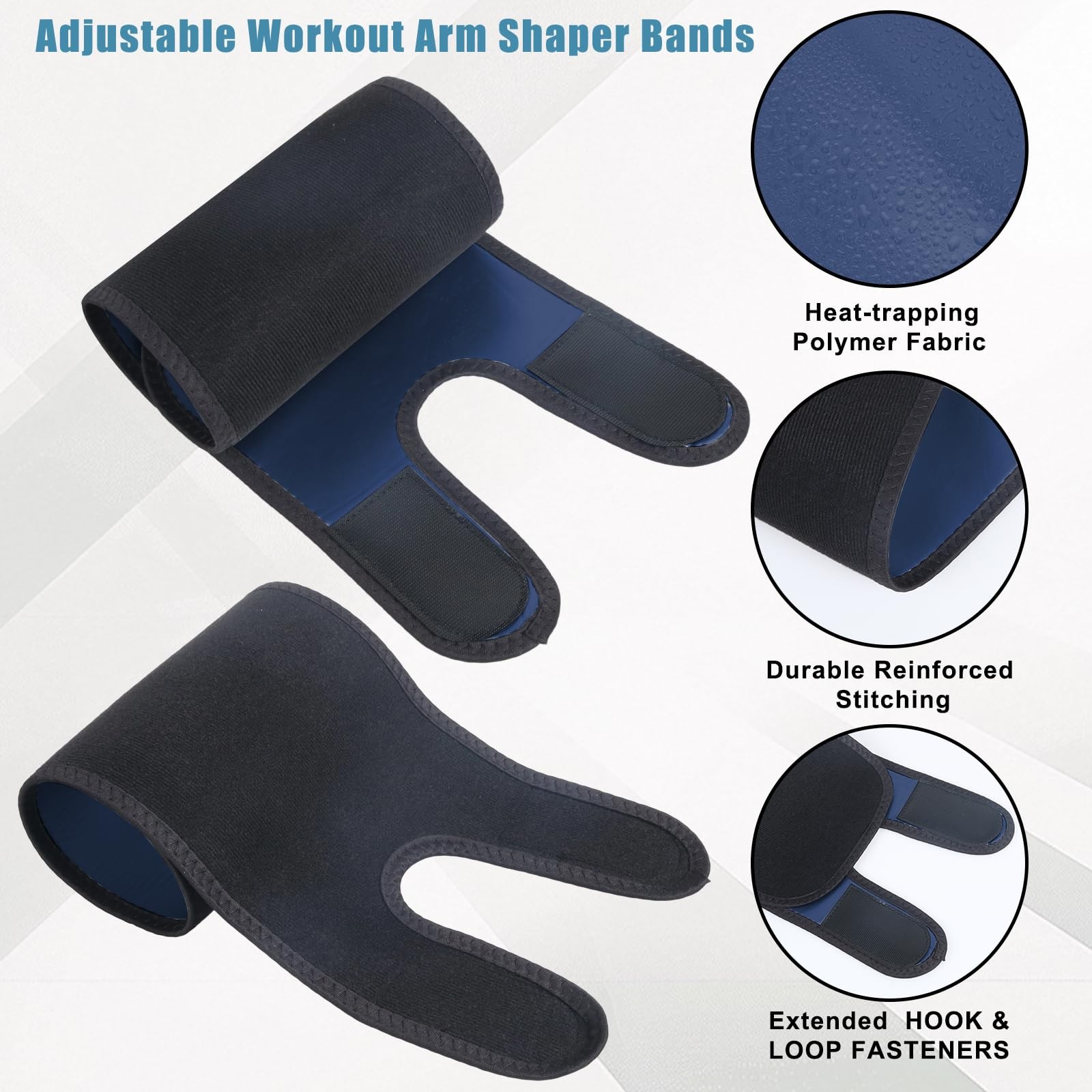 Sauna Upper Arm Trimmer Wraps for Women Weight Loss Sweat Slimmers Bands Arm …