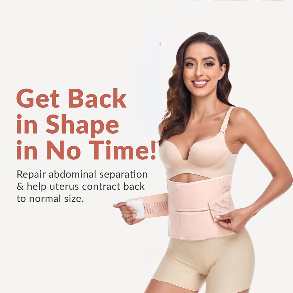 Postpartum Belly Band & Abdominal Binder C-Section Wrap Recovery Support Belt US