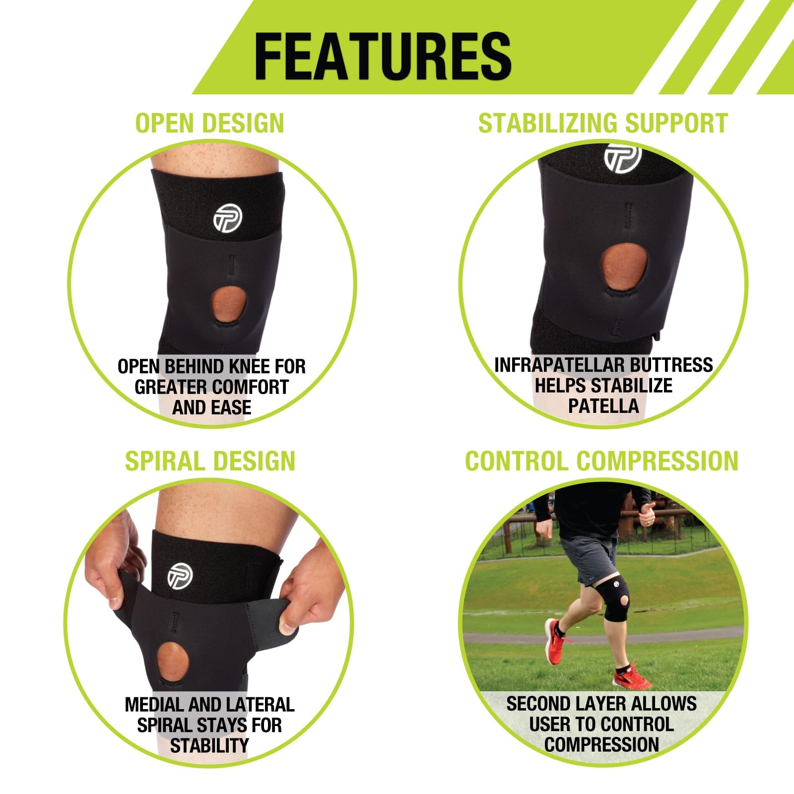 Pro-Tec Athletics Pro-Tec X-Factor Knee Brace Regular Up To 19 31953