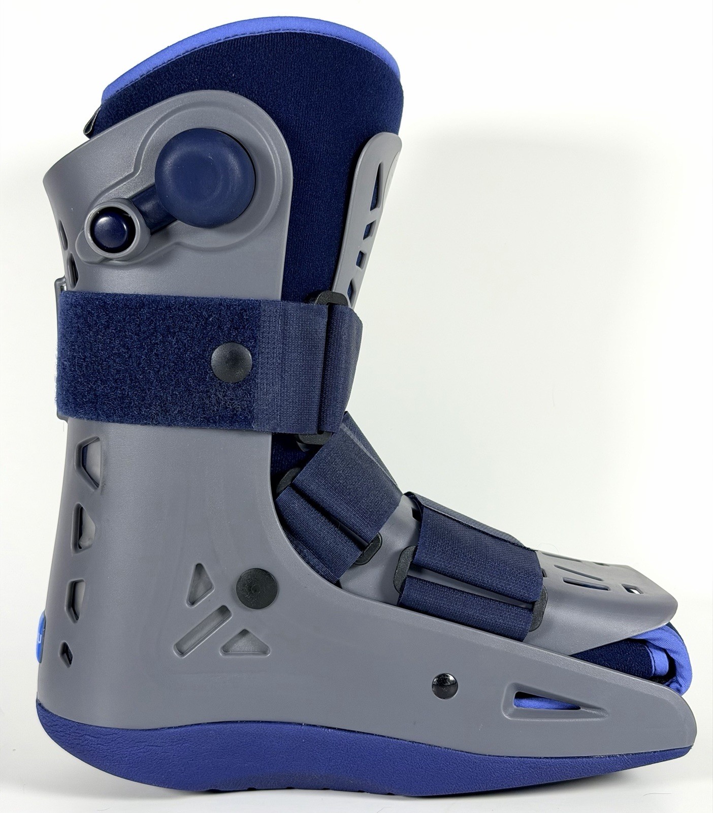 VELPEAU Walking Boot Small Adjustable Medical Fracture Boot Gray Blue