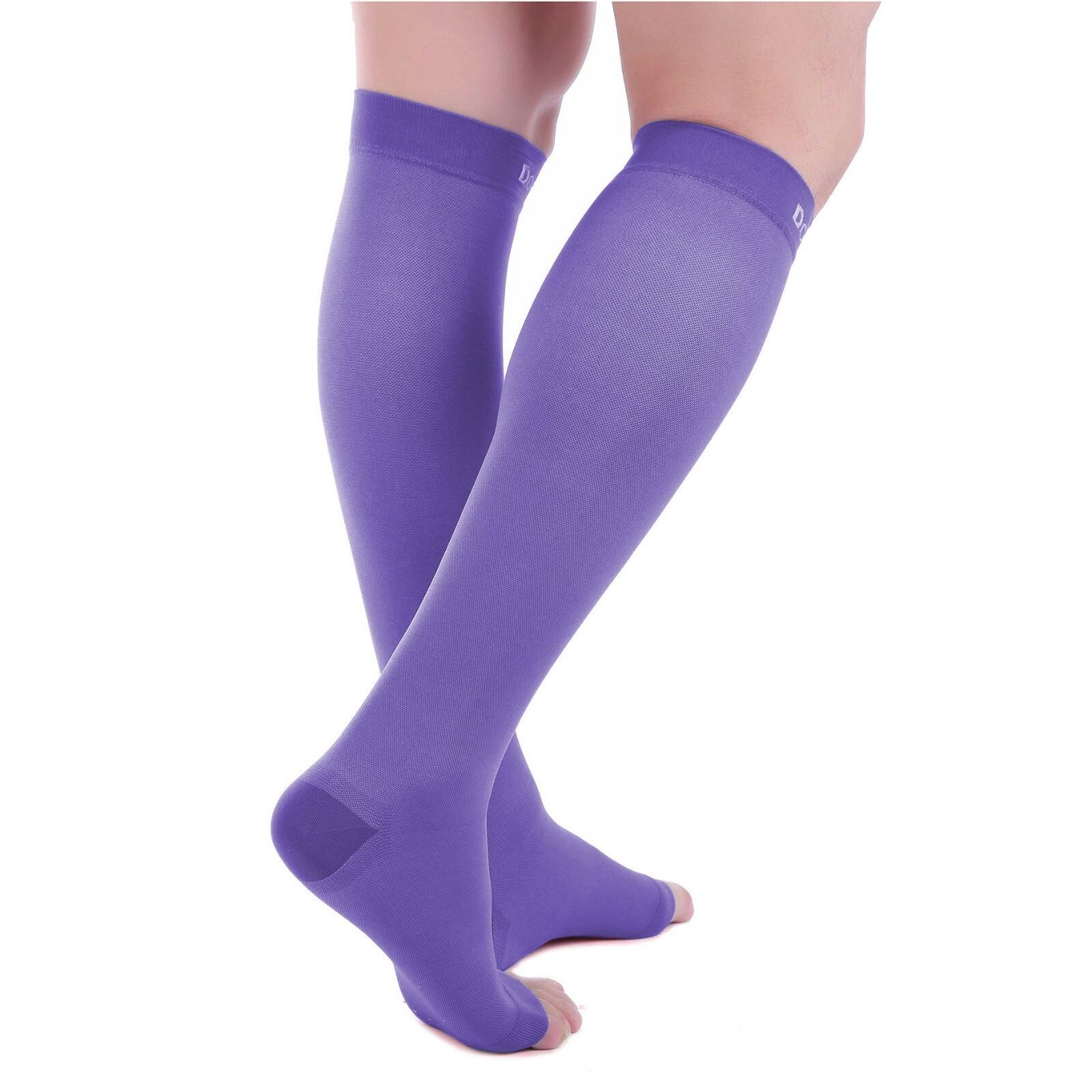 Doc Miller Open Toe Socks Compression Stockings 20-30mmHg Sleeves, Varicose Pain
