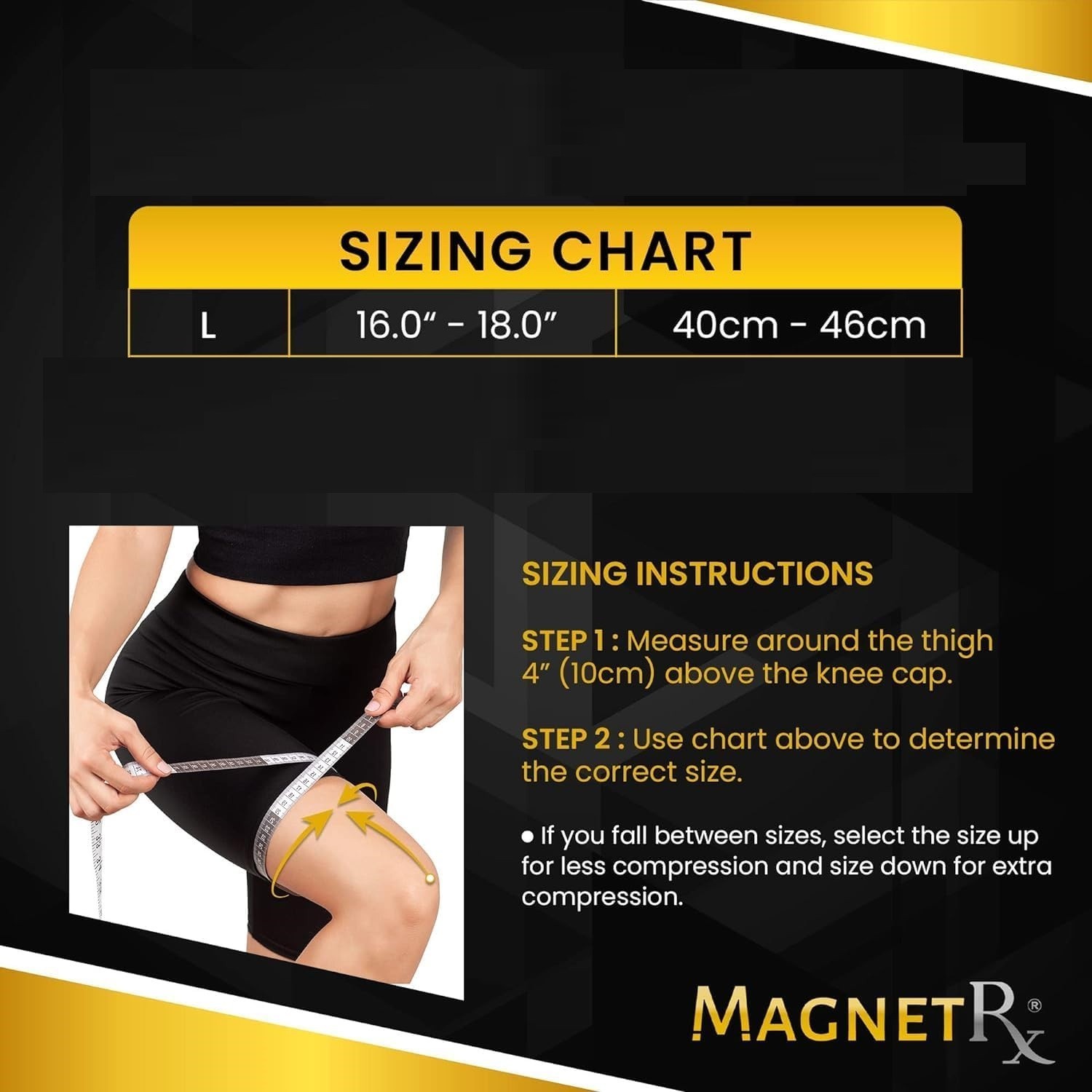 MagnetRX Large Magnetic Compression Socks – Knee High Support for Running (Pair)