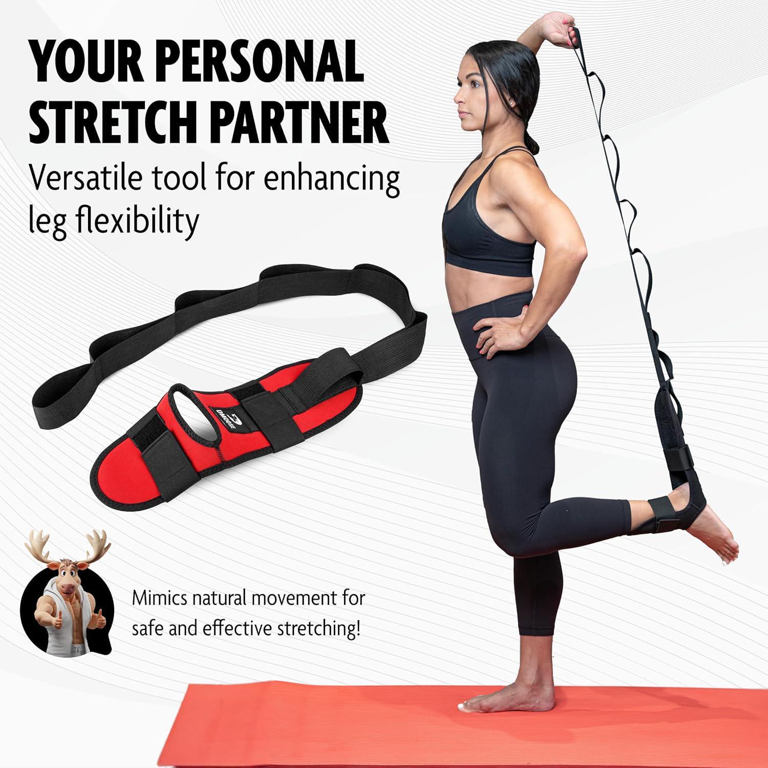 DMoose Calf Stretcher And Foot Stretcher For Plantar Fasciitis – Hamstring Strap