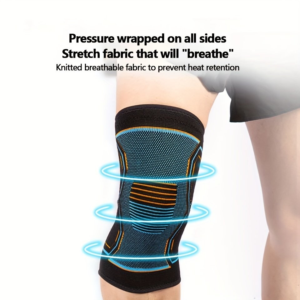1/2x Compression Knee Sleeves Athletic Knee Covers for Running Knee Pain Sports