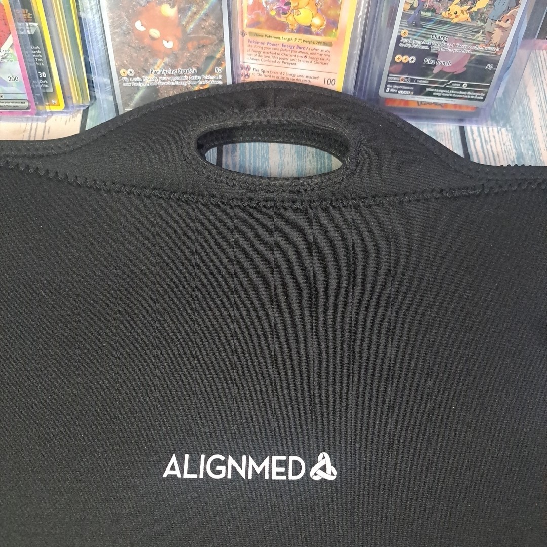 Spinal Q By Alignmed Black Posture Products Back Brace Zipper Carrying Bag NEW