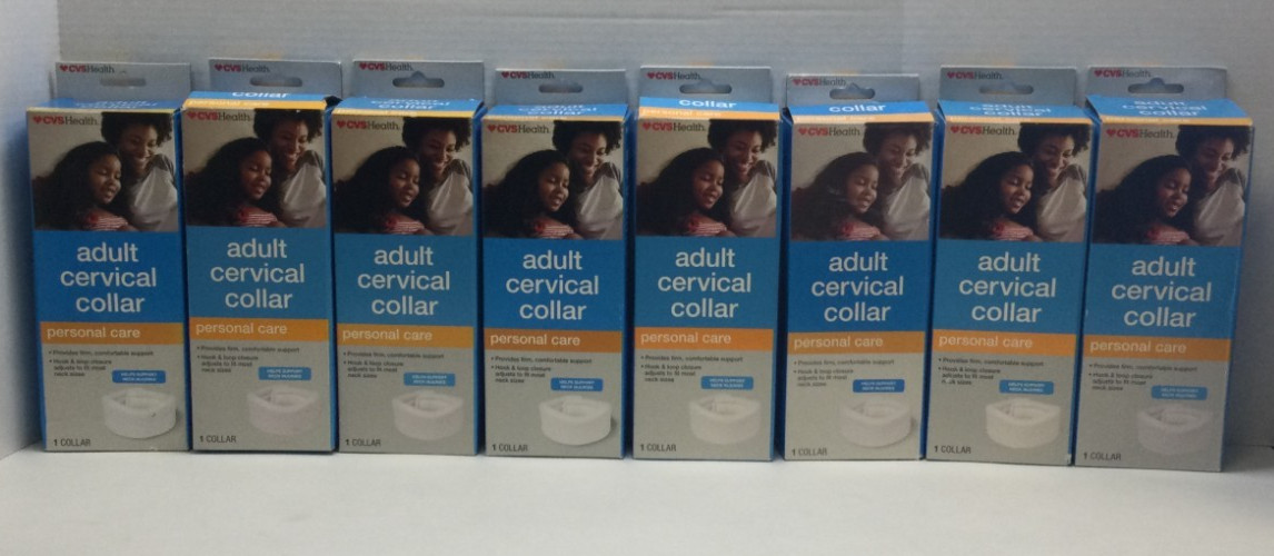 CVS Health Adult Cervical Collar, Support Neck Injuries, Hook & Loop (8PK)