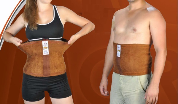 Wool Kidney Warmer, Warming Back Belt, Elastic Thermal Brace, Waist Belt Camel