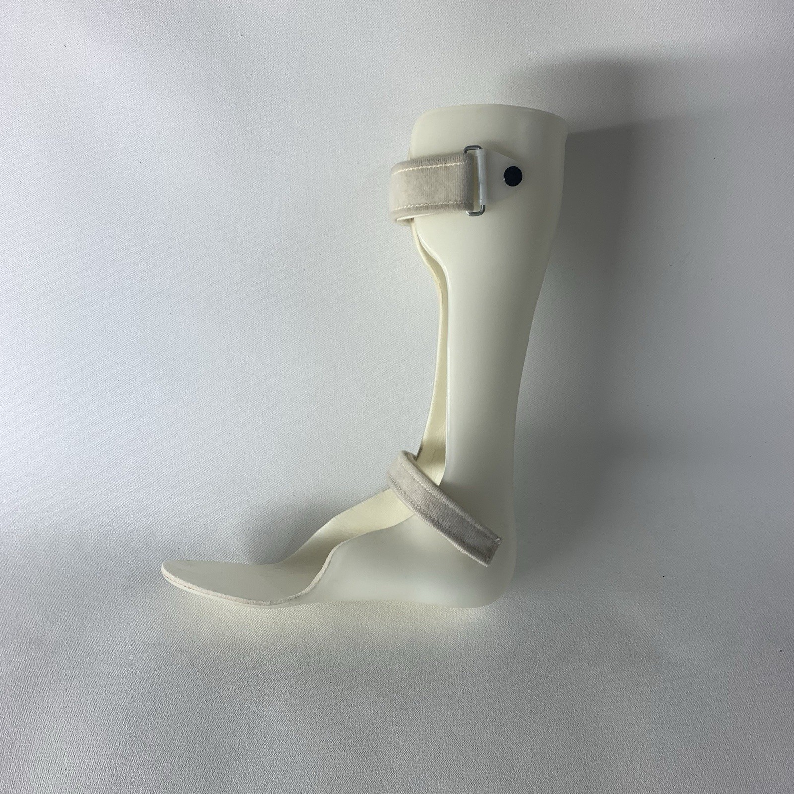 AFO Brace Ankle Foot Orthosis Thermoplastic Foot Drop White Left