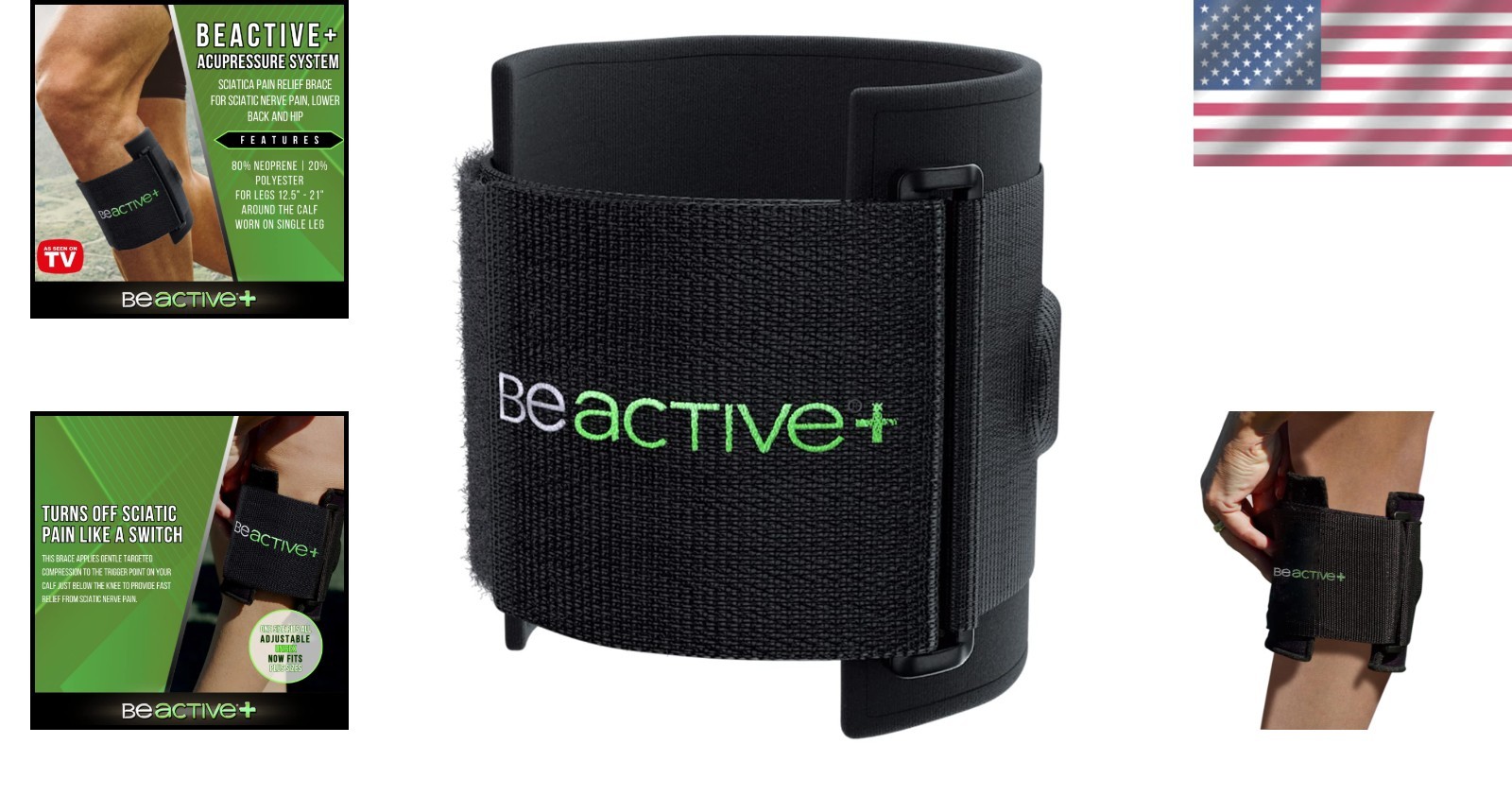Unisex Sciatica Relief Brace with Targeted Compression – Fits 12.5-21 in Calf