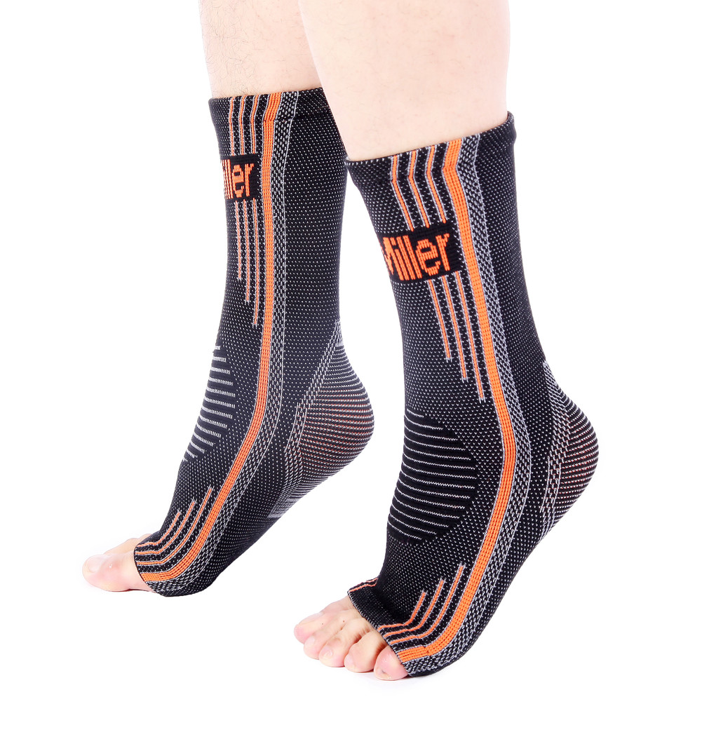 Doc Miller Socks Brace Compression Sleeves Ankles Plantar Fasciitis Tendonitis