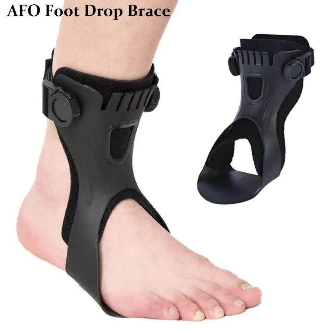 Drop Foot Brace AFO Leaf Spring Splint Ankle Foot Orthosis Support For Stroke