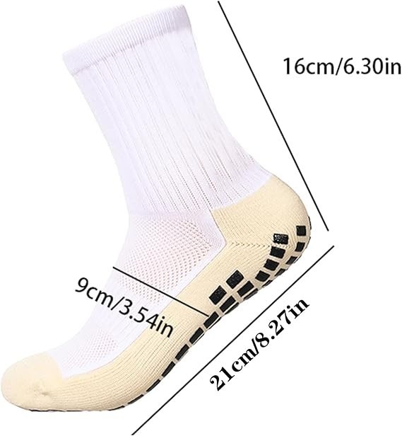 Set 6pair Calcetines Medias Antideslizantes Para Futbol Yoga Ejercicio Hombre Mu