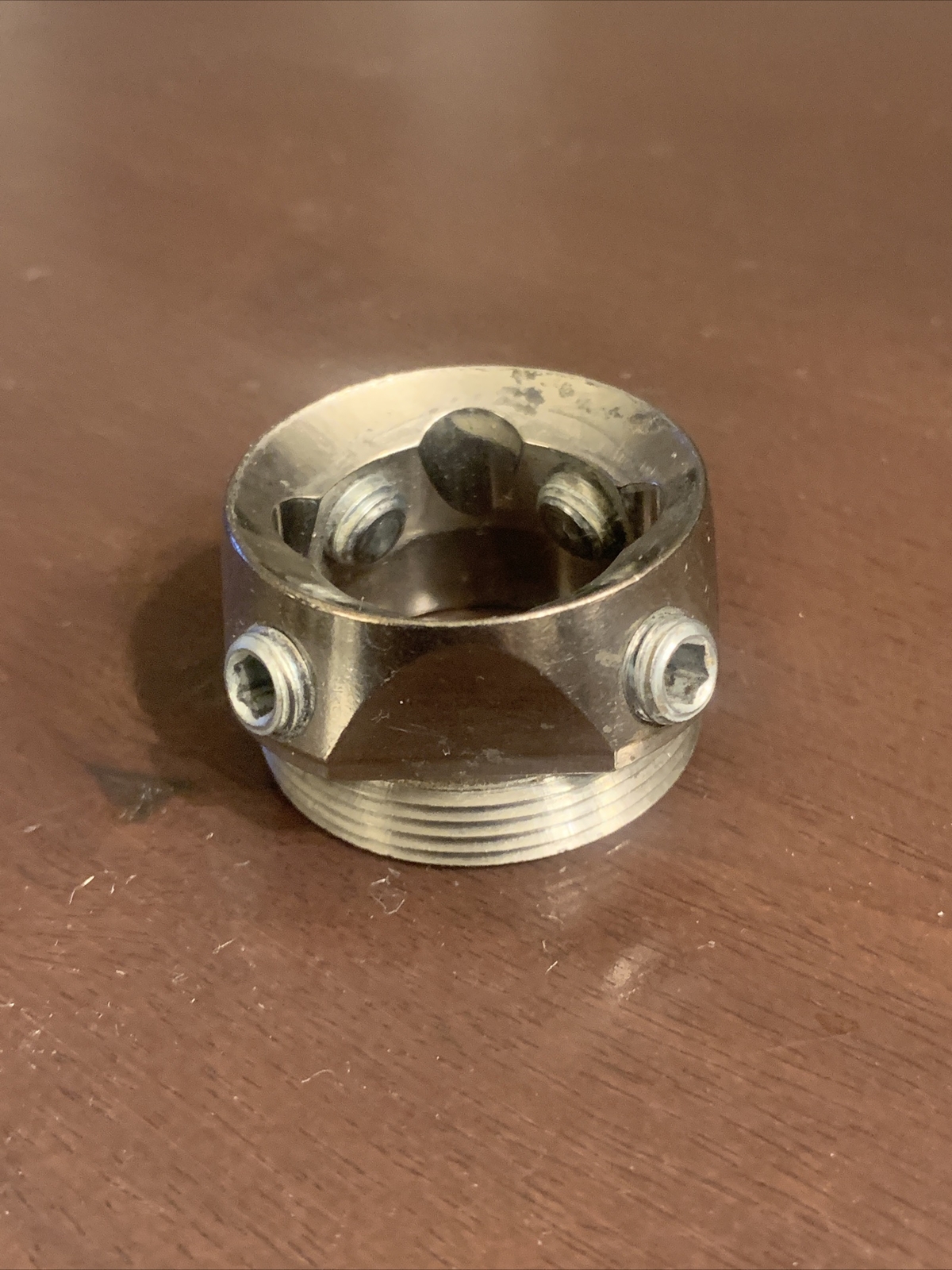 titanium female threaded receiver prosthetic part component adapter
