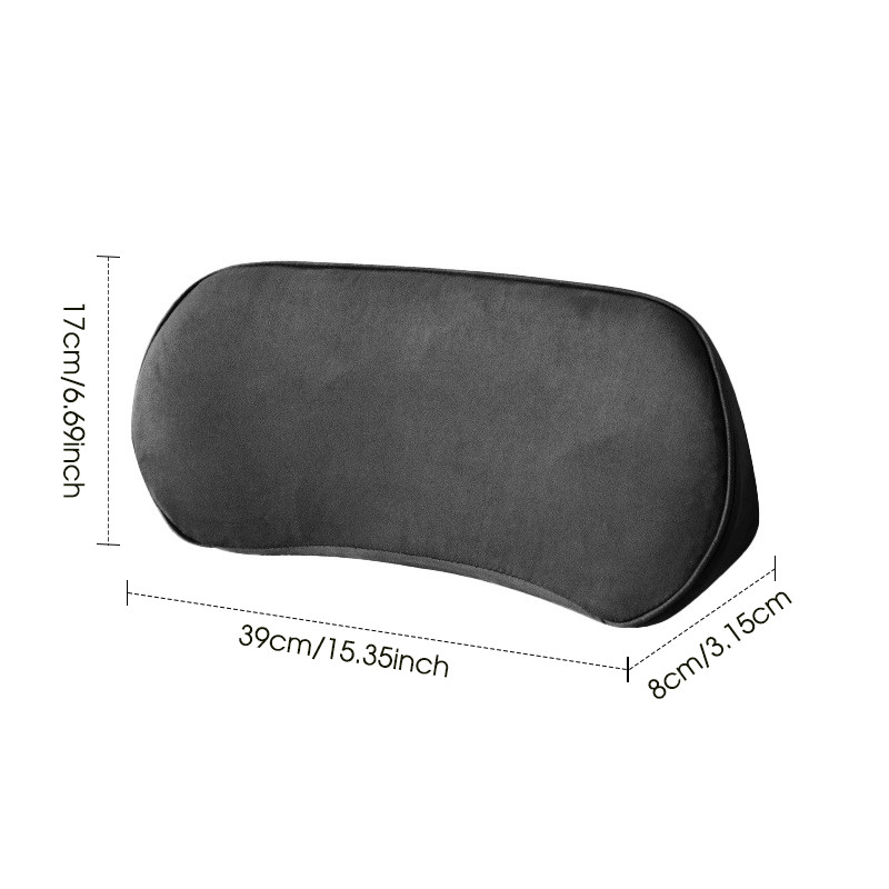 Car Lumbar Support Memory Foam Cushion Back Pillow Waist Tailbone 39x17cm/15×7″
