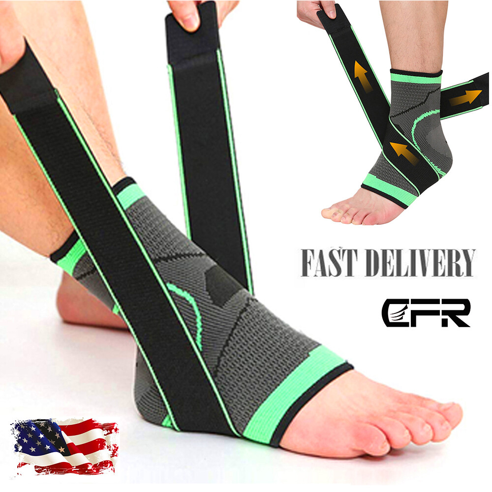 Ankle Brace Achilles Tendon Support Wrap Sleeve Adjustable Tendinitis Sport CFR