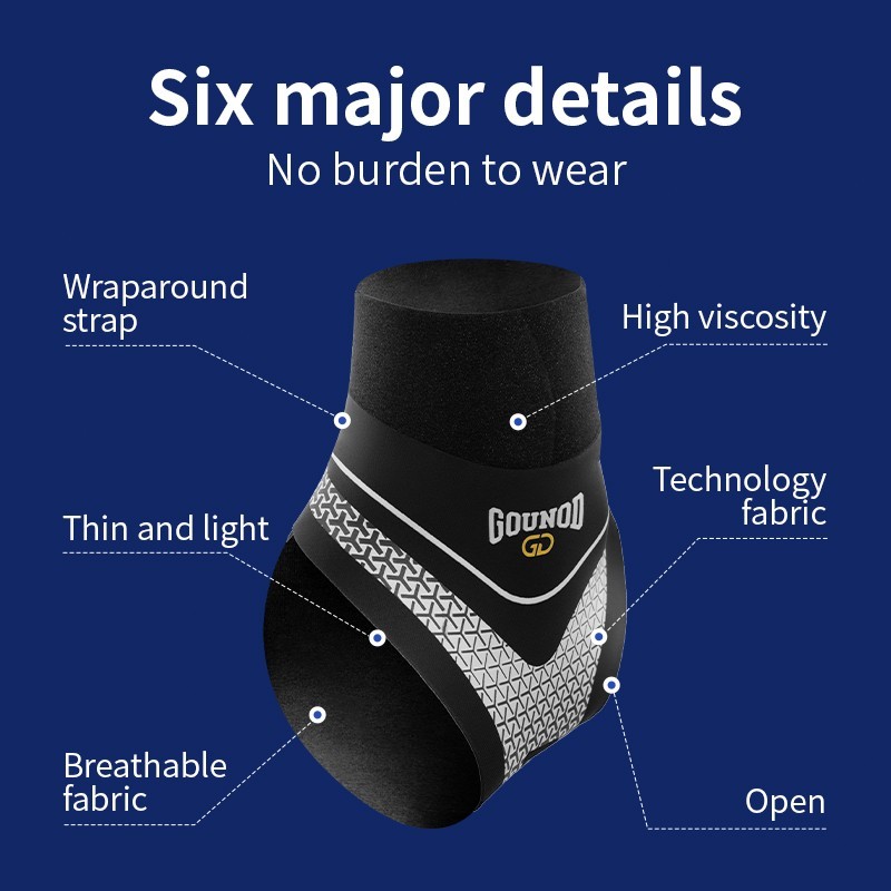 2 Pcs Adjustable Ankle Brace Compression Sleeve Support Fasciitis Pain Relief US