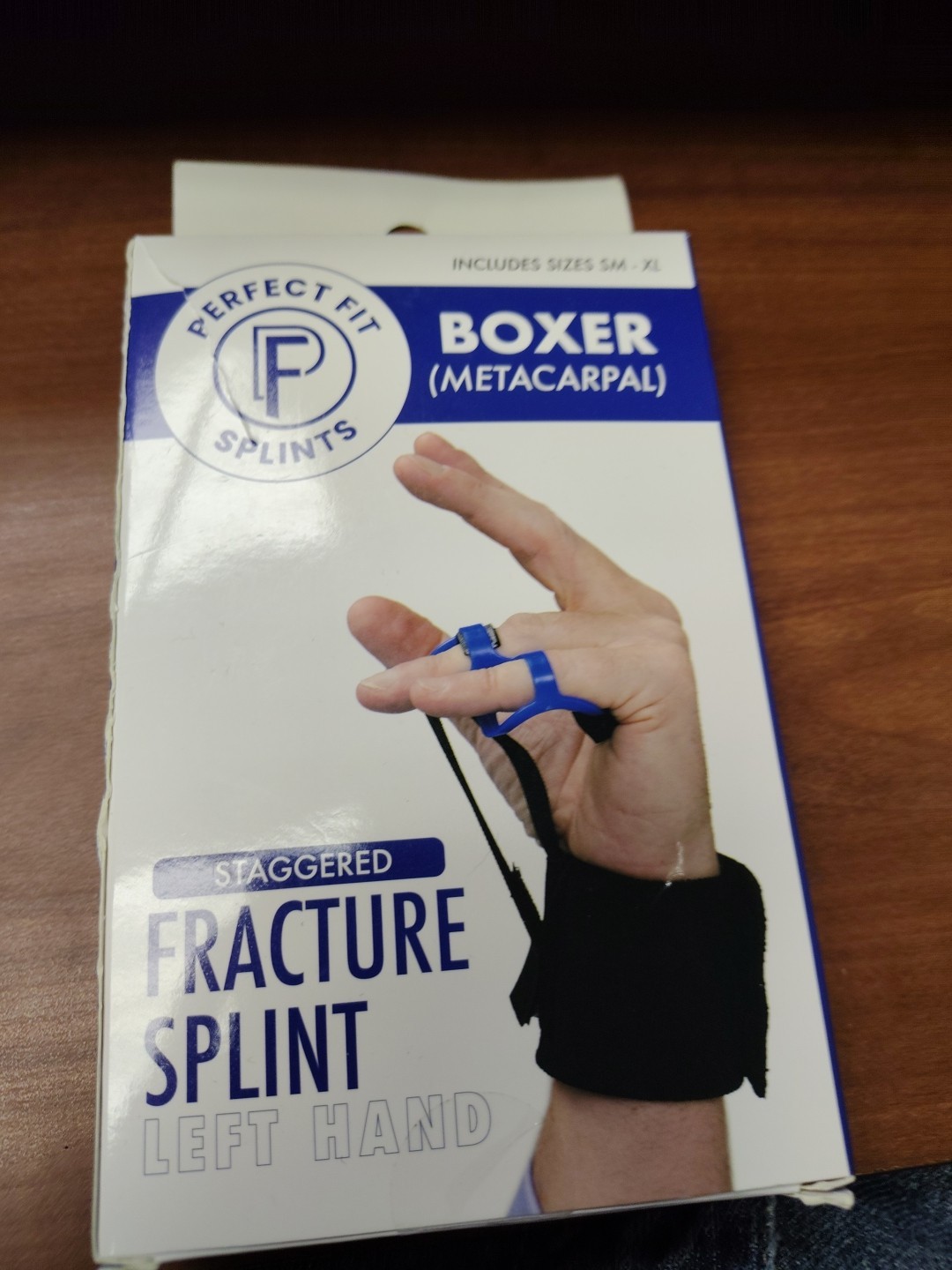 Perfect Fit Splints Boxer (Metacarpal) Staggered Fracture Splint Left Hand