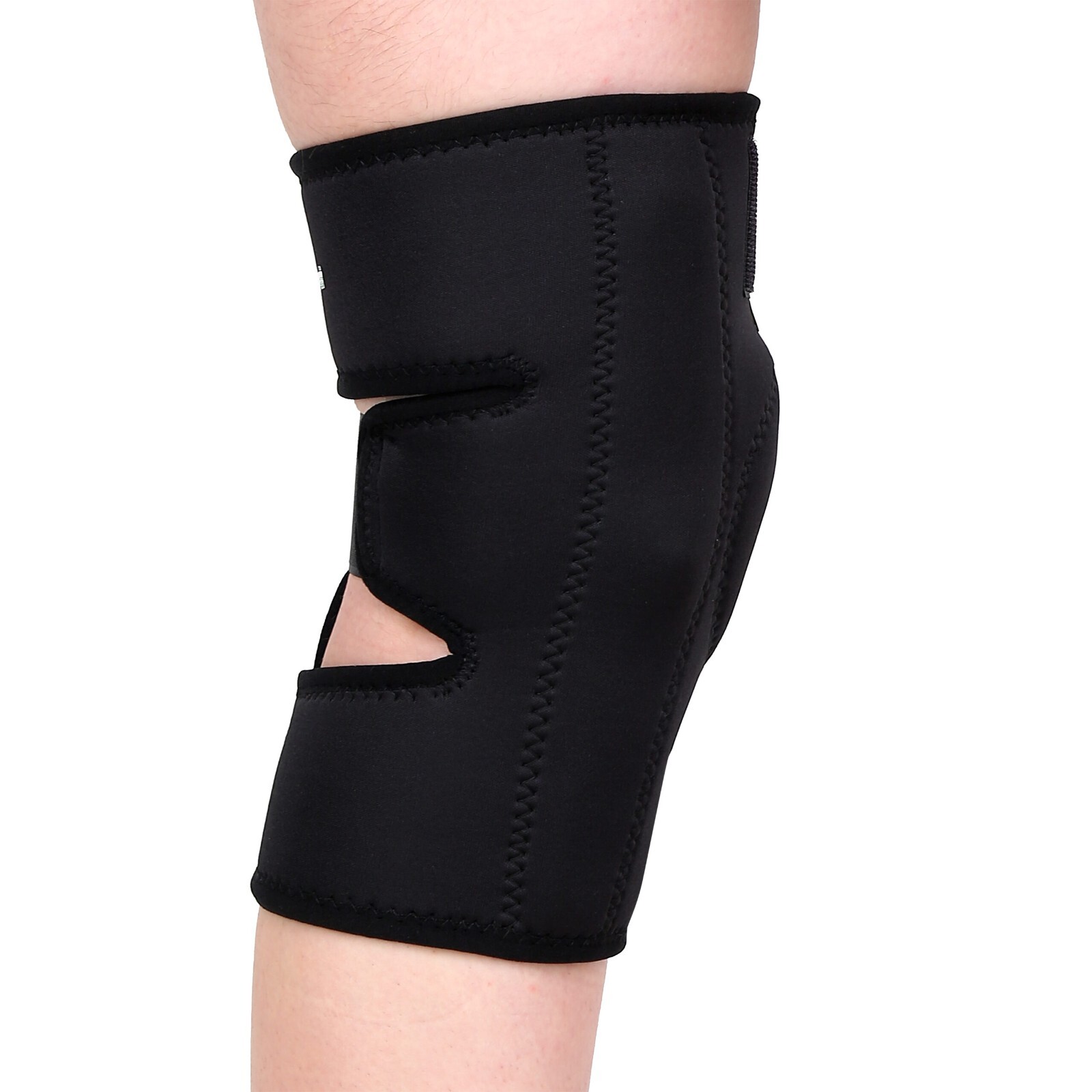 Longlife Hinged Knee Support 12 × 10 × 1 cm Adjustable Size Grey Color Sleeve