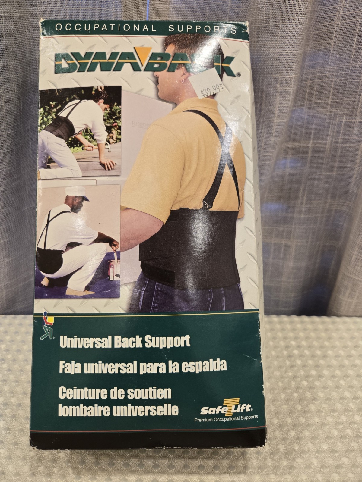 Occupational Support 24″ to 46″ Waist Dynaback Universal Back Support New in Box