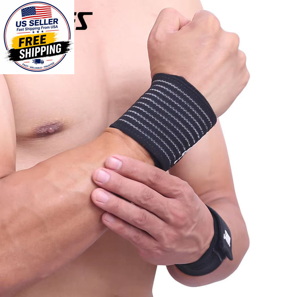 1PCS Cotton Elastic Bandage Hand Sport Wristband Gym Support Wrist Brace Wrap Ca