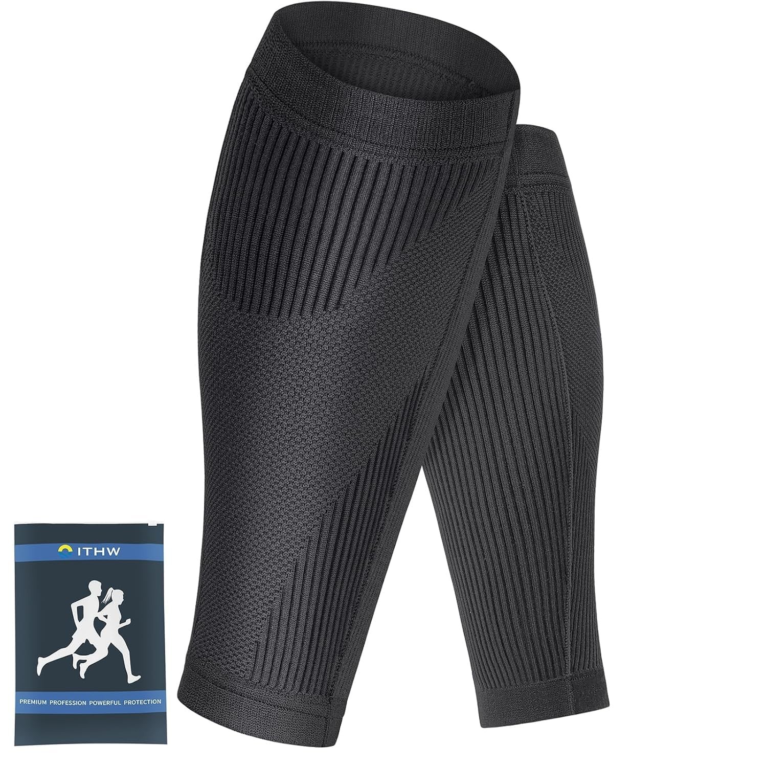 Calf Compression Sleeves for Men , Premium Hyper-Elastic Fabric, Non-Slip Dou…