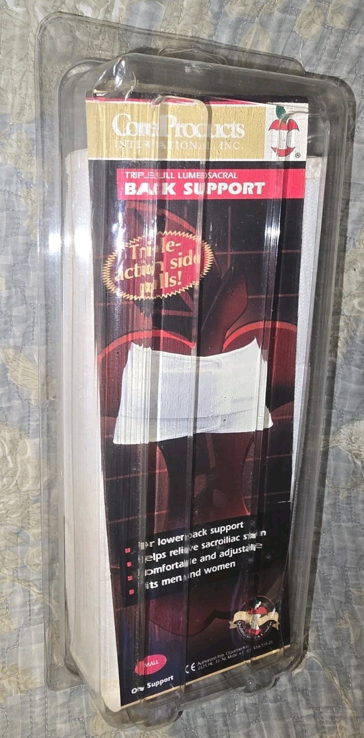 SMALL Core Products Dual Pull CrissCross Lumbosacral Back Support Flexible Belt