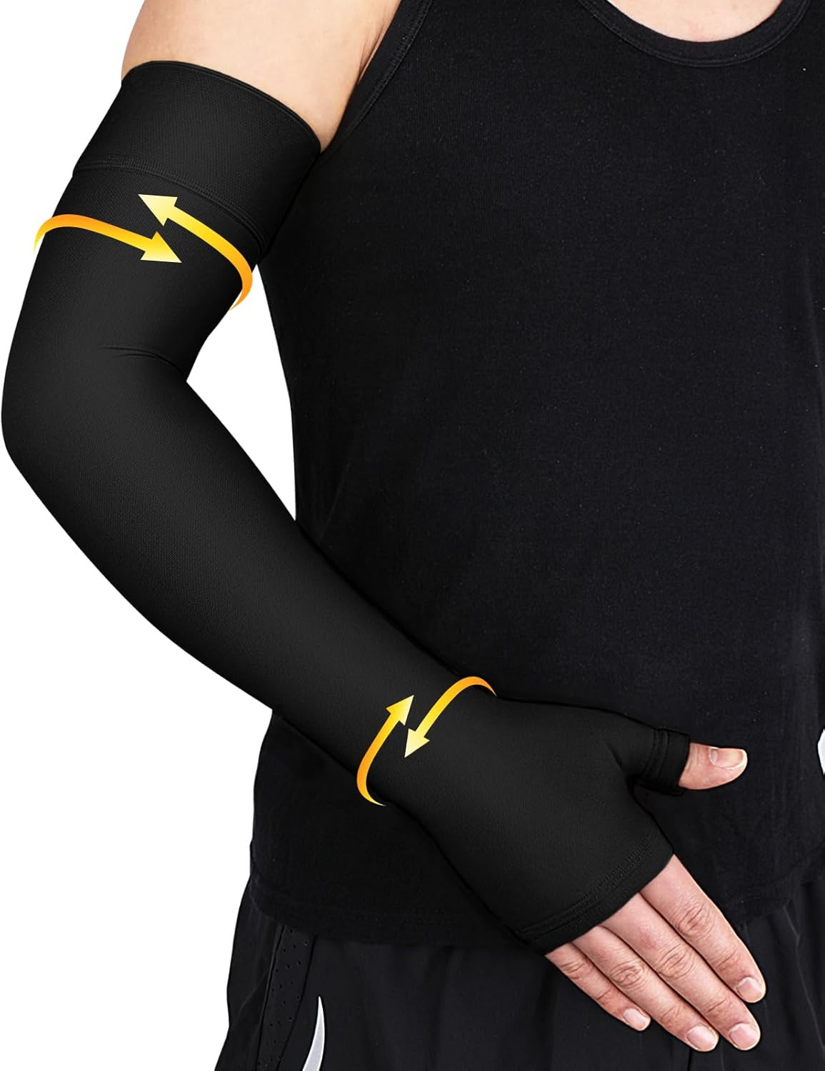 Beister Lymphedema Medical Compression Arm Sleeve with Gauntlet for Men & Women