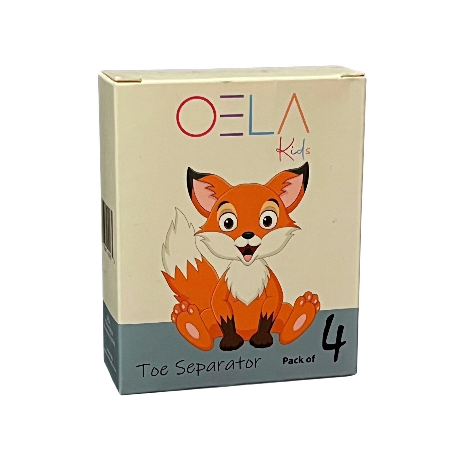 OELA Kids Toe Separator 4 Pack Medical Grade Silicone Bunion Relief White