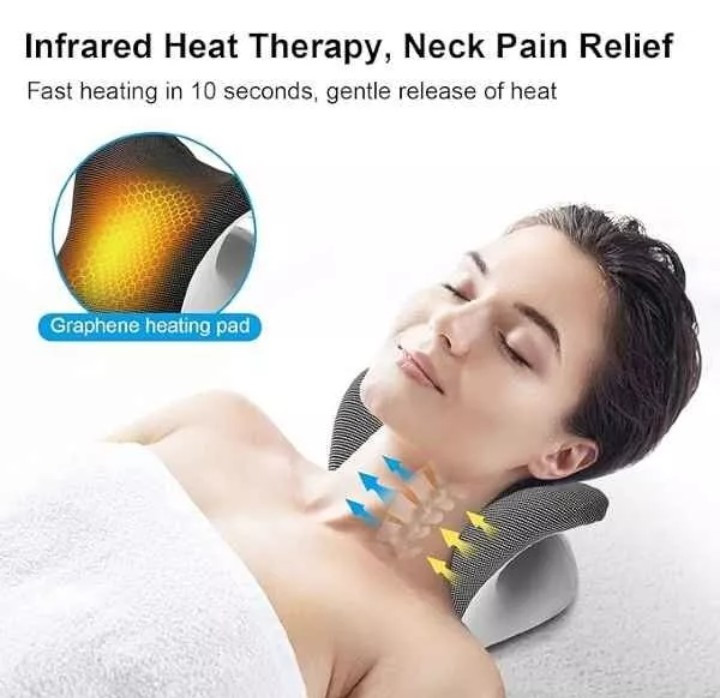 Neck Stretcher for Neck Pain Relief Heated Cervical Traction Device Pillow