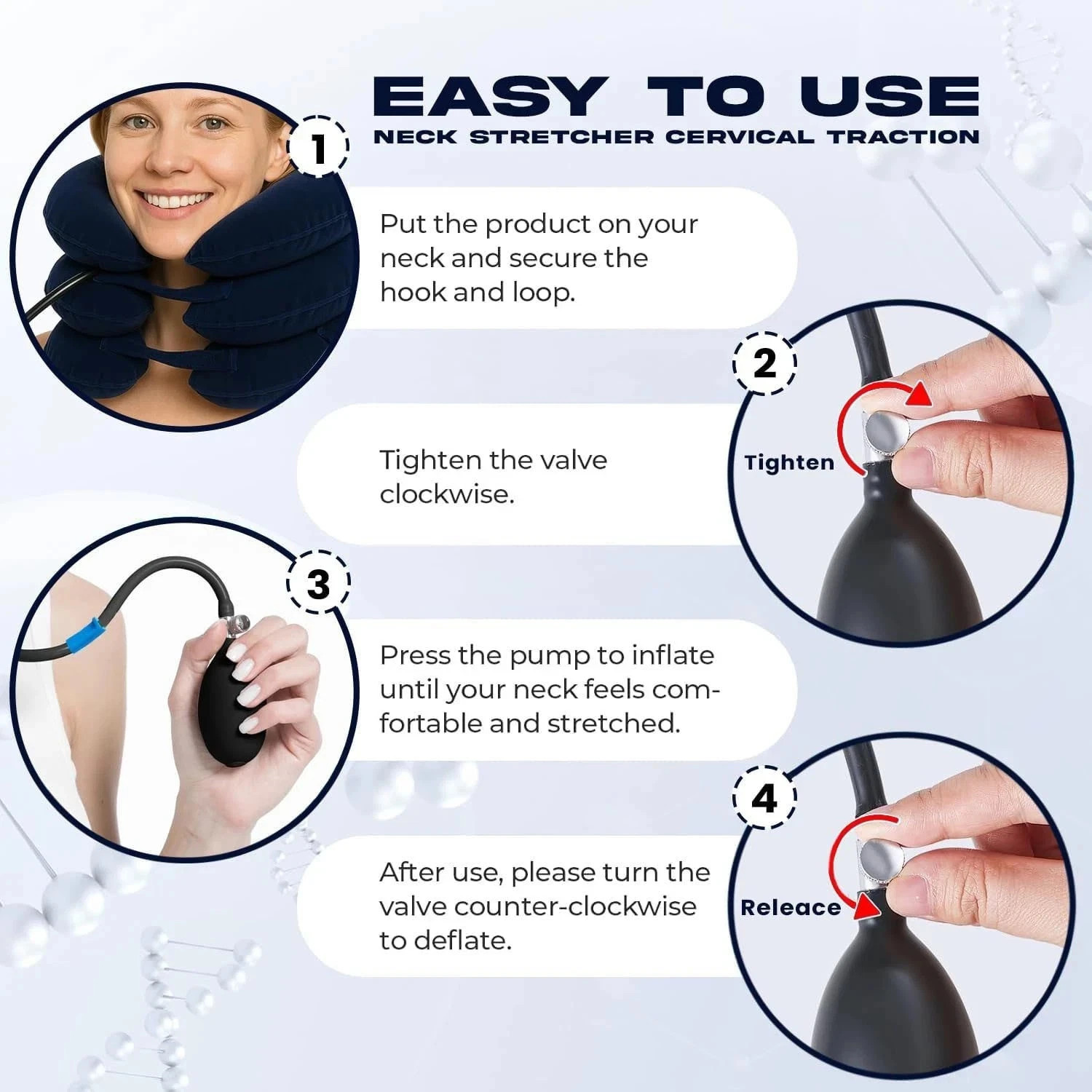 Adjustable Cervical Neck Traction Collar Brace Pain Relief 3 Colors