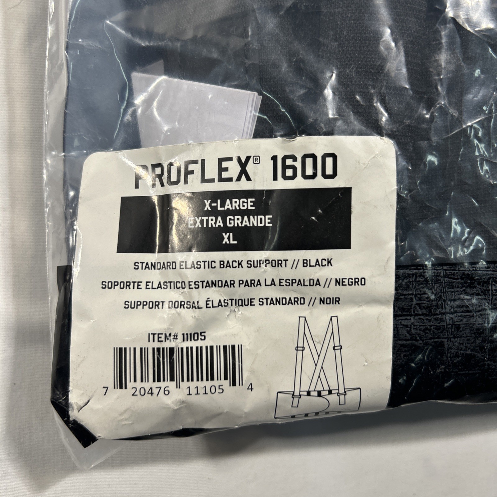 ProFlex 1600 Standard Elastic Back Support Brace Size XL