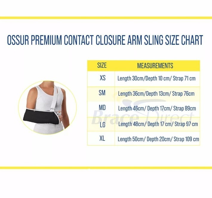 Osur Premium Contact Closure Arm Sling Size Large