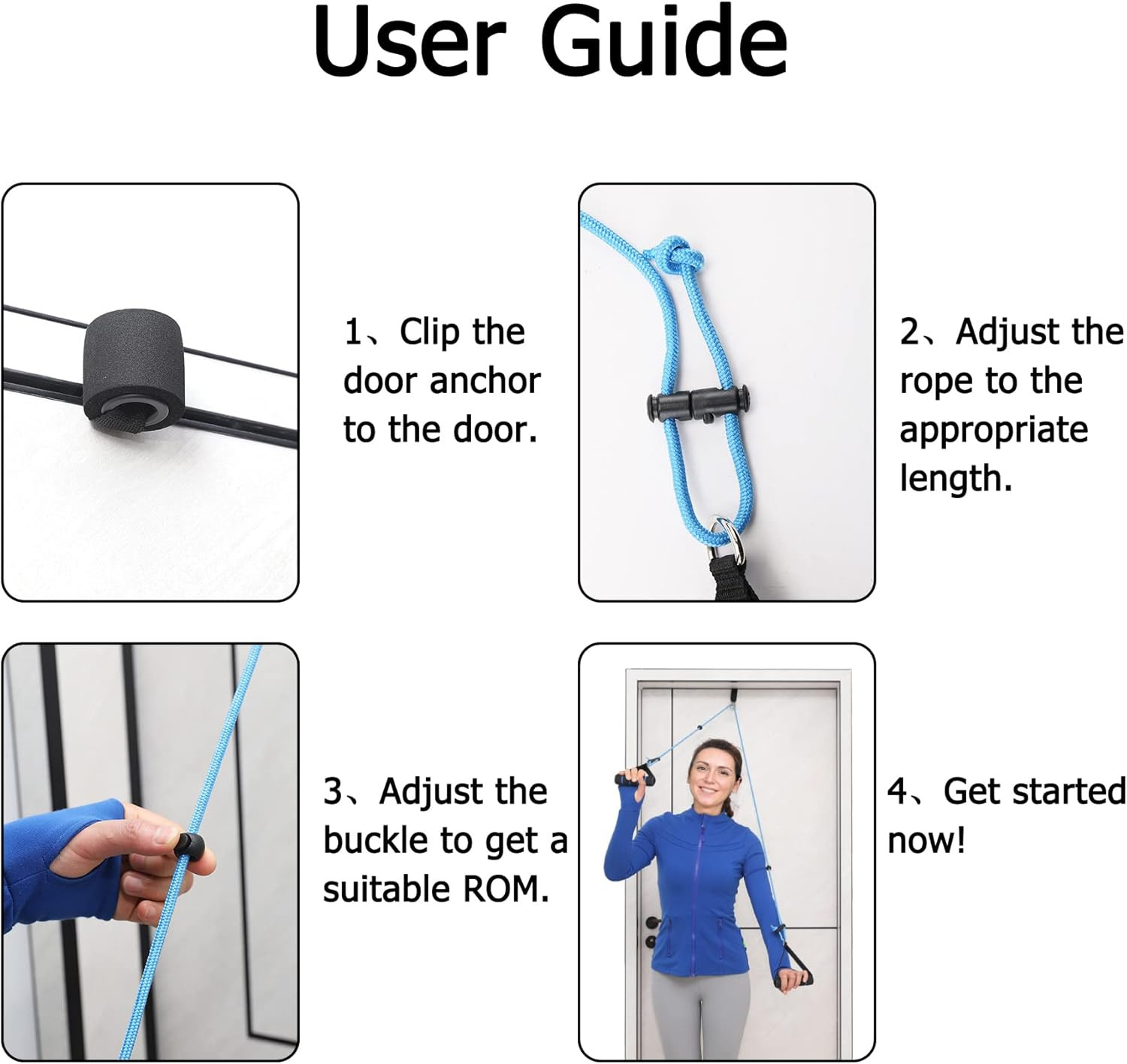 Shoulder Pulley Over The Door Physical Therapy System, Exercise Pulley for Physi