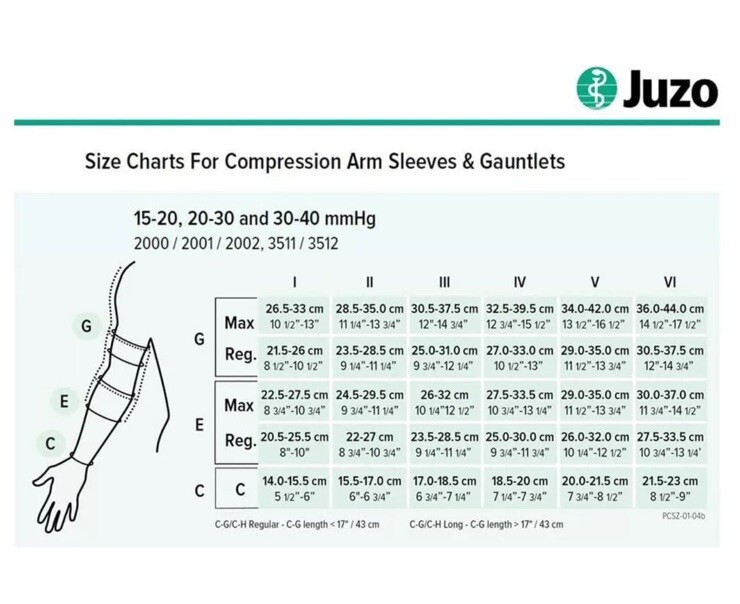 Juzo Dynamic Varin 3511 Armsleeve Max Micro-Dot Band 2-30mmHg Size: III (Beige)