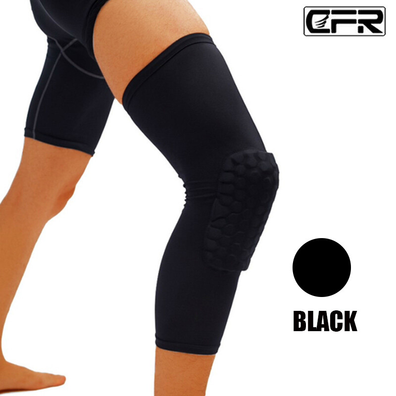 Honeycomb Pad Antislip Leg Knee Long Sleeve Basketball Crashproof Protector Gear