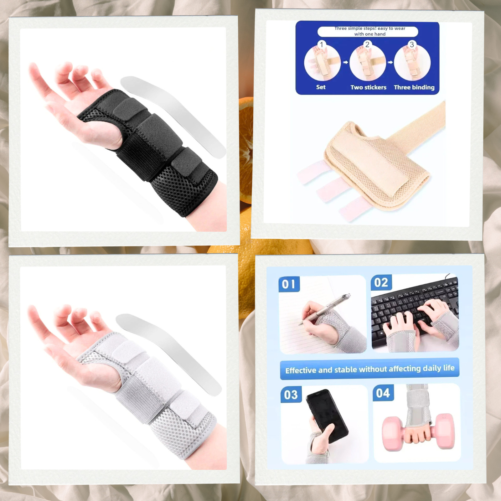 Adjustable Wrist Support Brace Splint Hand Stabilizer for Carpal Tunnel USA