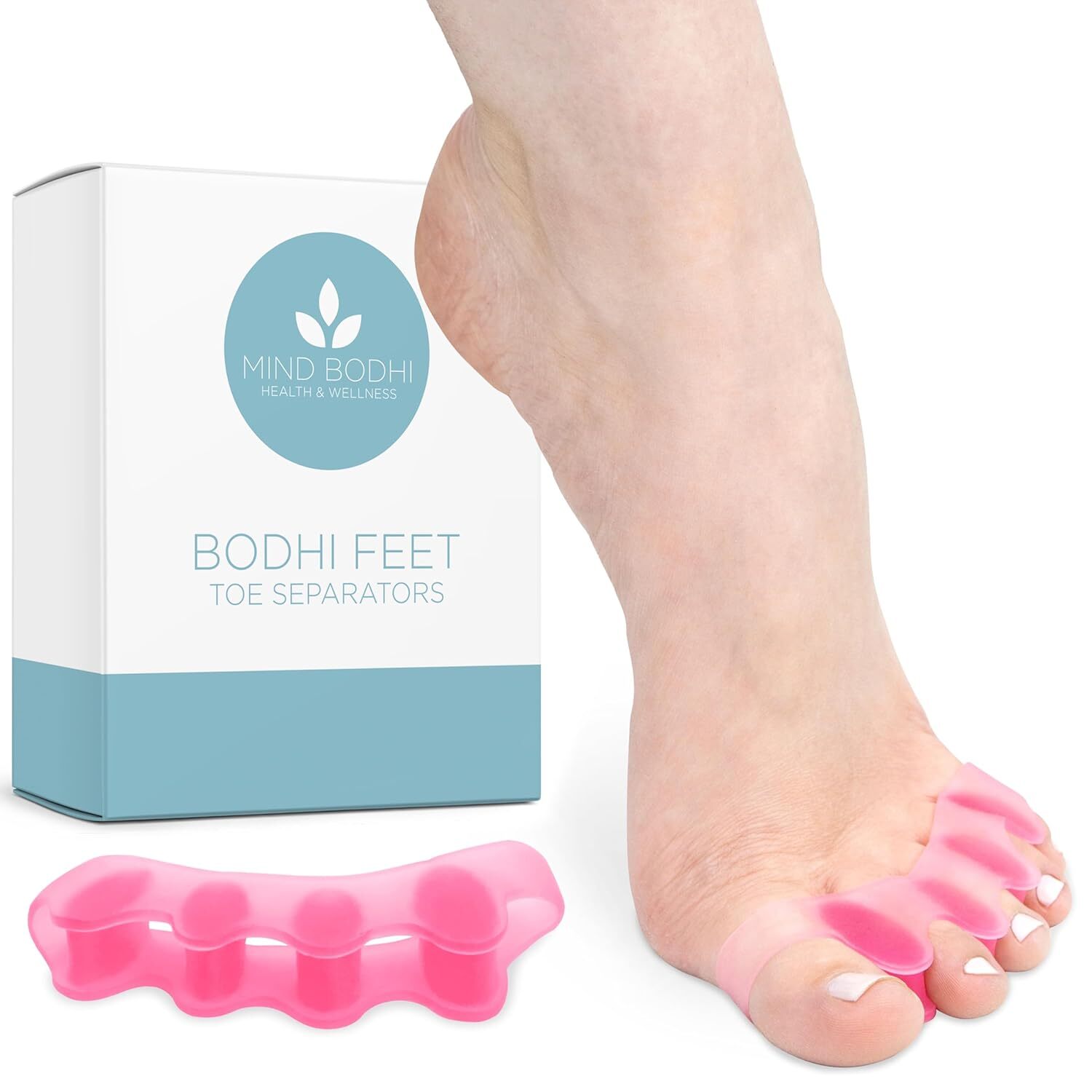Mind Bodhi Toe Separators – Bunion Corrector Toe Spacers for Men & Women, Black