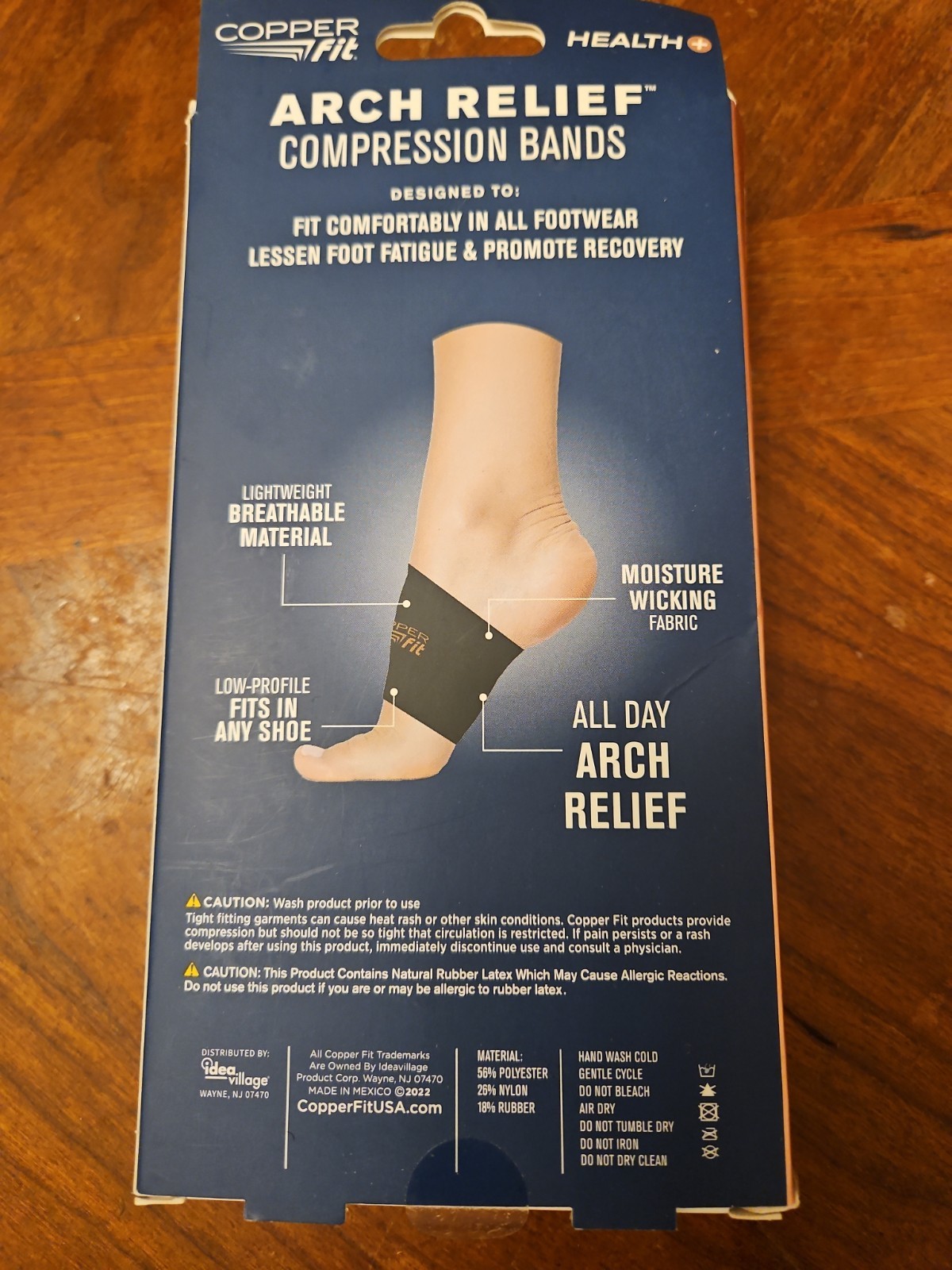 2x COPPER FIT ARCH RELIEF ORTHOTIC SUPPORT Fits Any Shoe ONE SIZE NIB