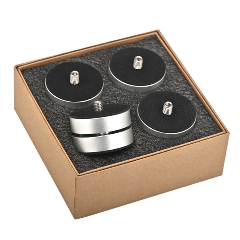 4Pc Speakers Stand Shockproof Device Stabilizers Rubber Mats for Home Electronic