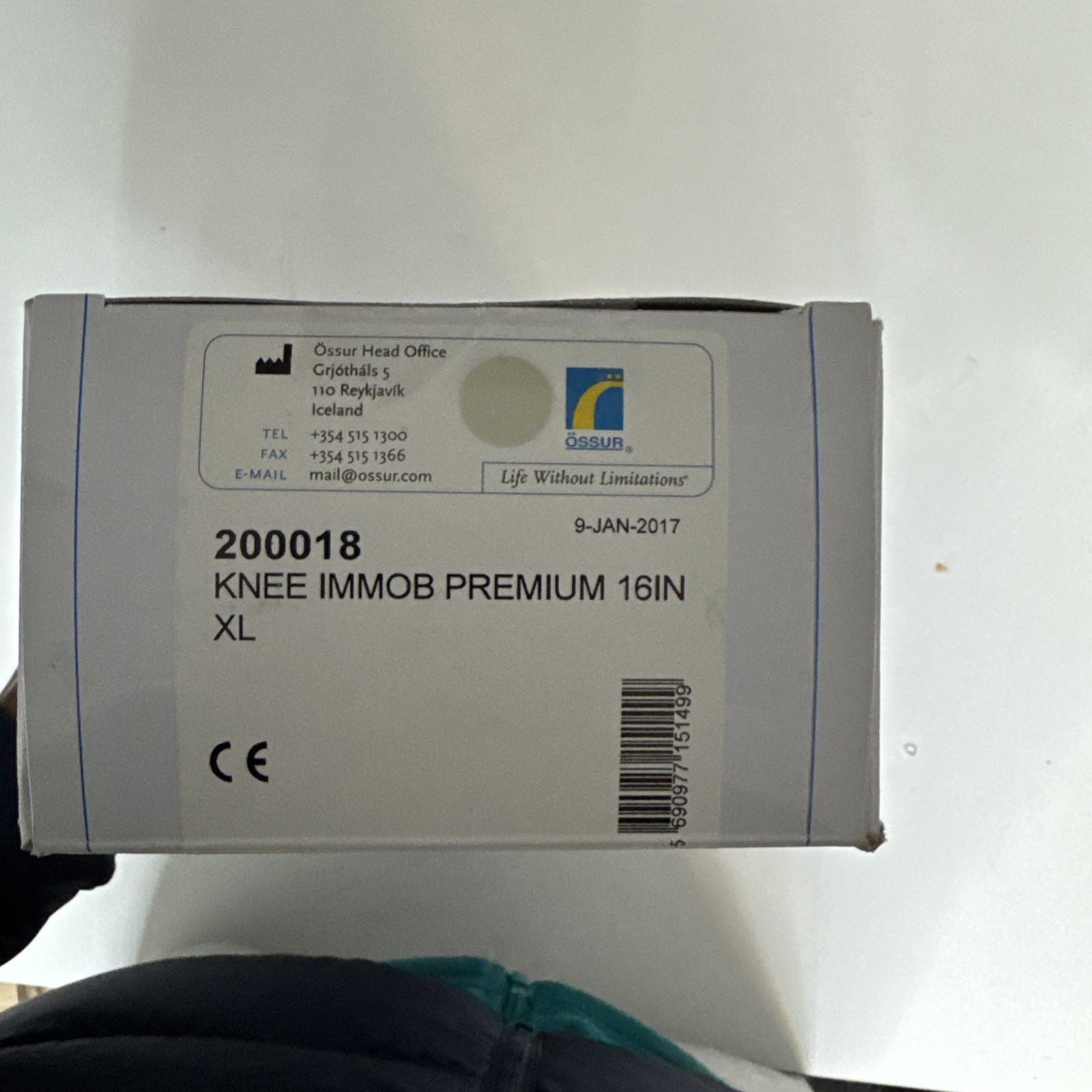 Ossur 3-Panel Knee Immobilizer Universal 16 inch Brace 200018 NEW IN BOX